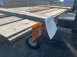 Ca. 11x Thermo Vuren Shiplap, 20x142mm, lengte 420cm